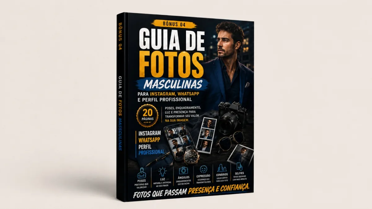 Bônus 04 · Guia de Fotos Masculinas para Instagram, WhatsApp e Perfil Profissional