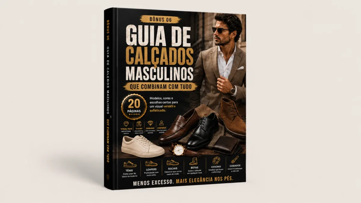 Bônus 06 · Guia de Calçados Masculinos que Combinam com Tudo