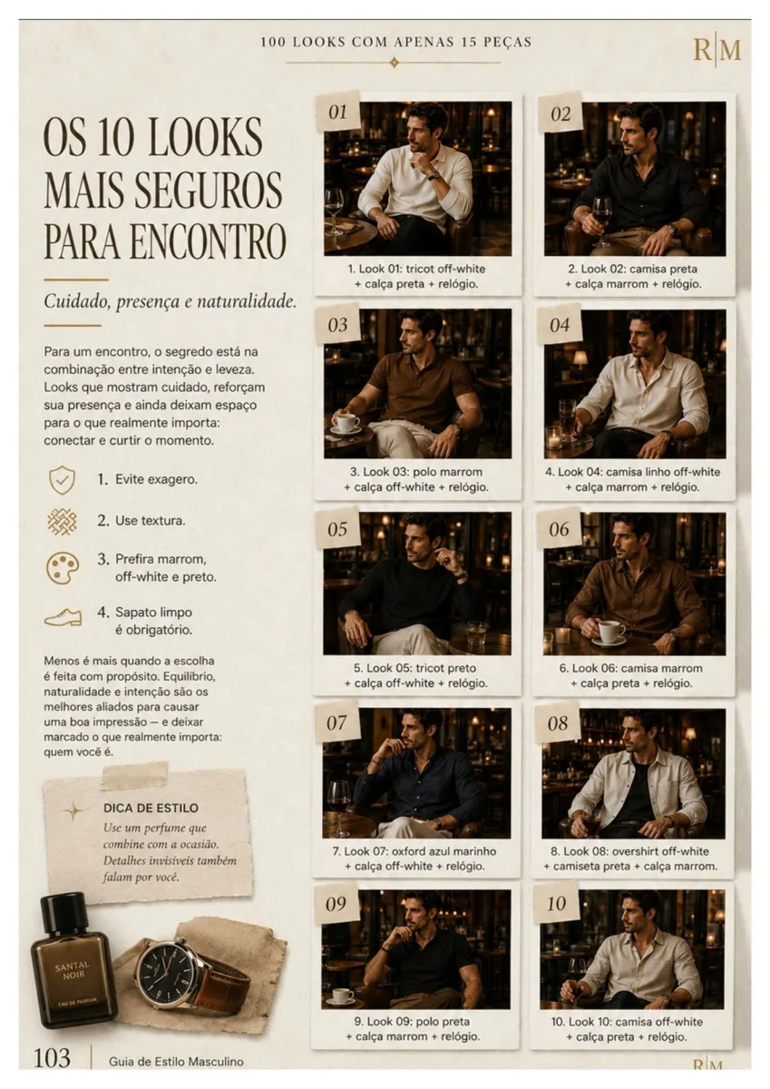 Página 9 do guia 100 Looks